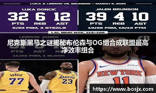 尼克斯黑马之谜揭秘布伦森与OG组合成联盟最高净效率组合